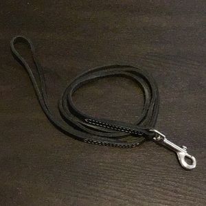 VGUC 4’ Black Leather Leash